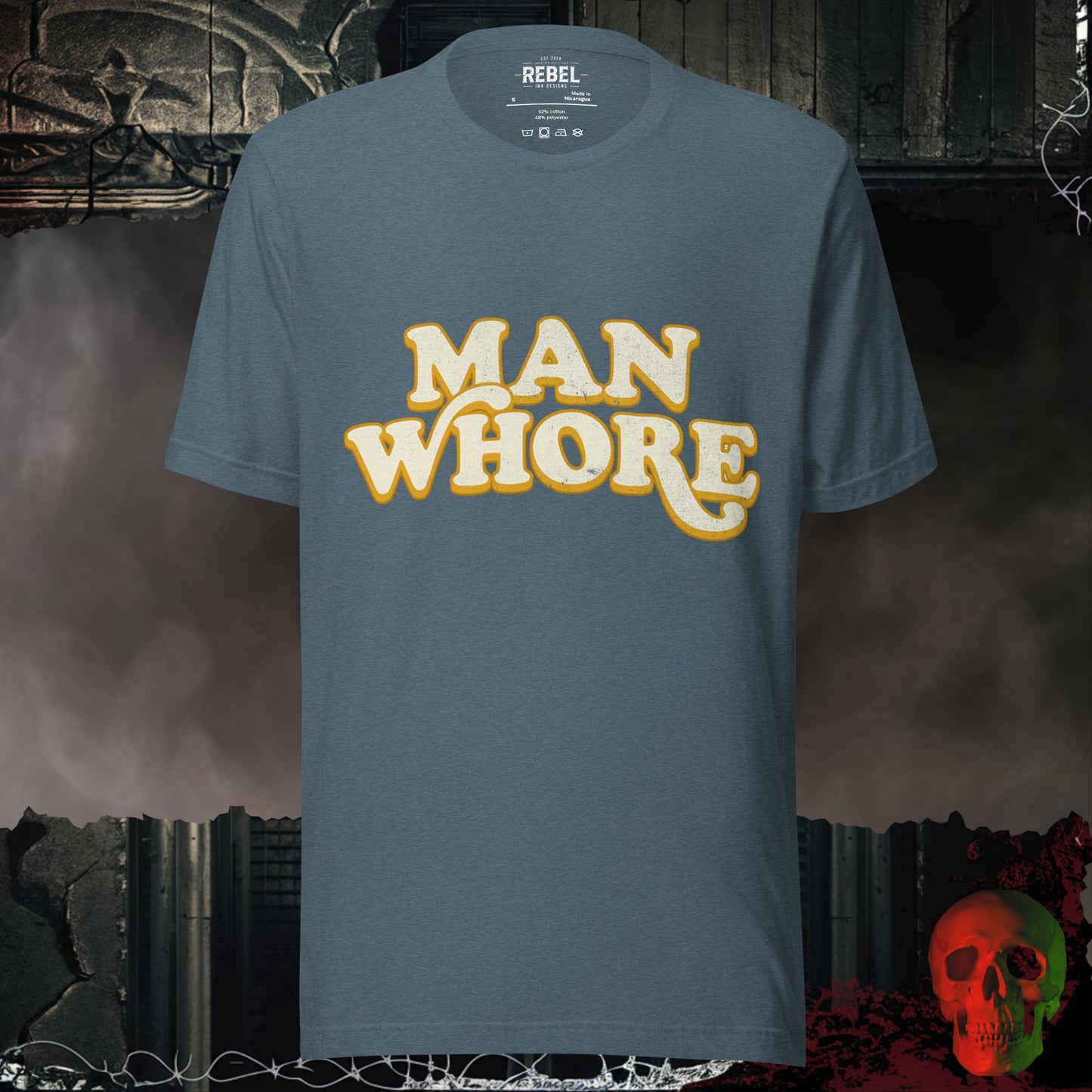 T-Shirt Heather Slate / S Man Whore Tee