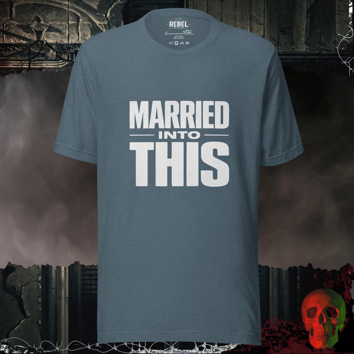 T-Shirt Heather Slate / S Married Into This Tee