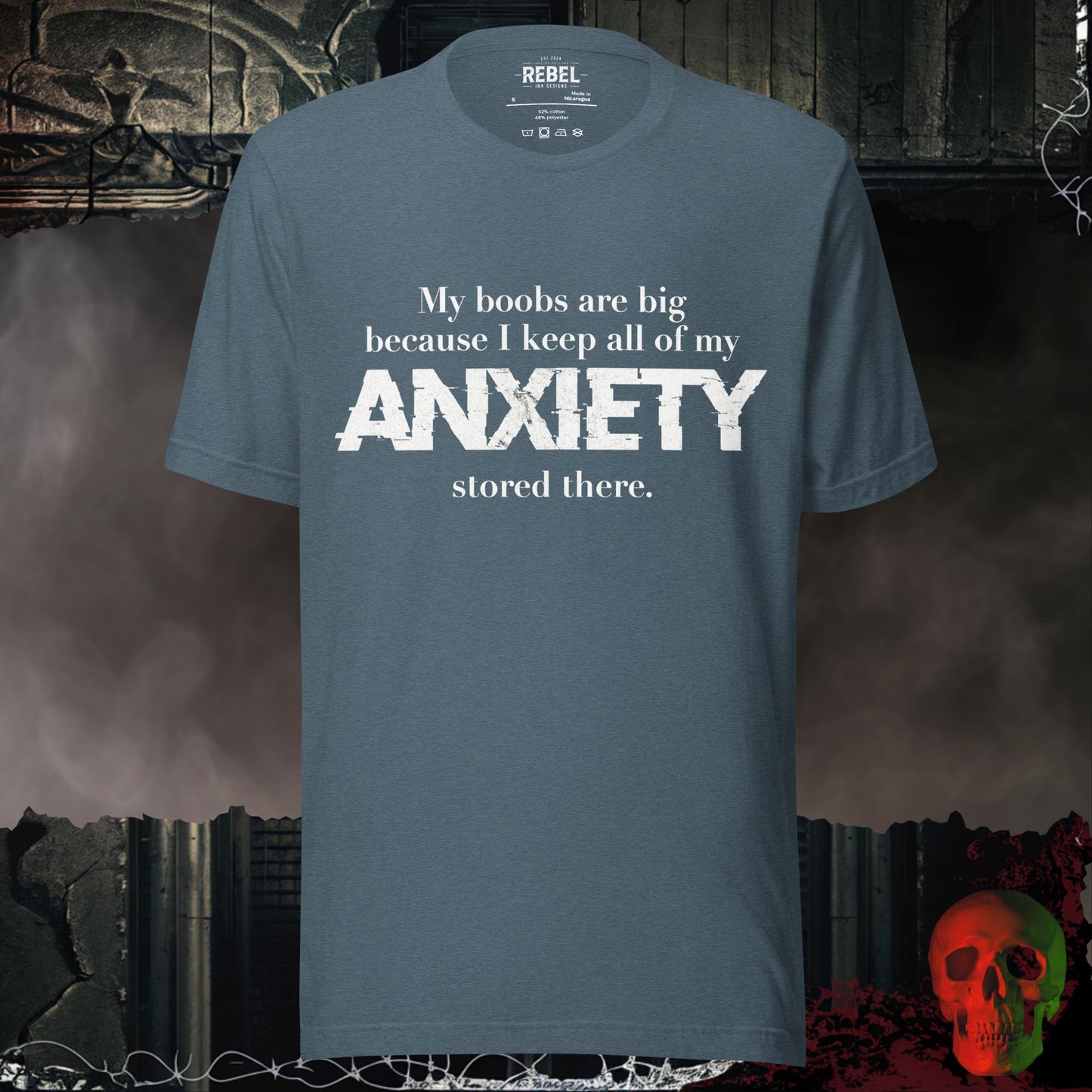 T-Shirt Heather Slate / S My Anxiety Storage System Tee
