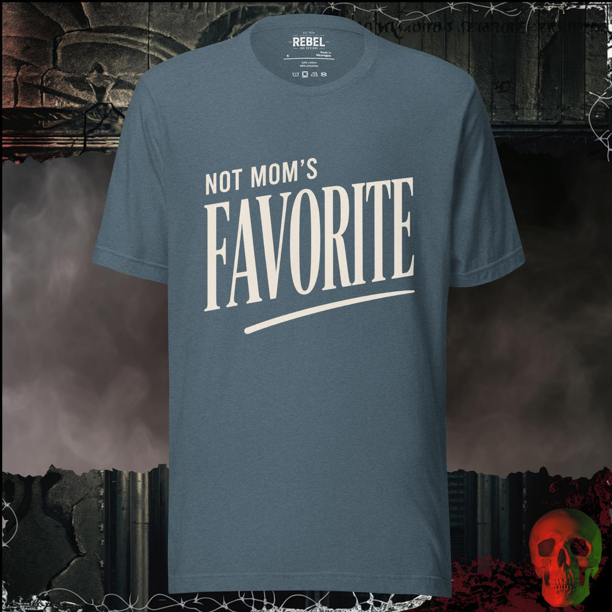 T-Shirt Heather Slate / S Not Mom's Favorite Graphic Tee | Rebel Ink Designs