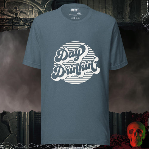 T-Shirt Heather Slate / S Retro Day Drinking T-Shirt