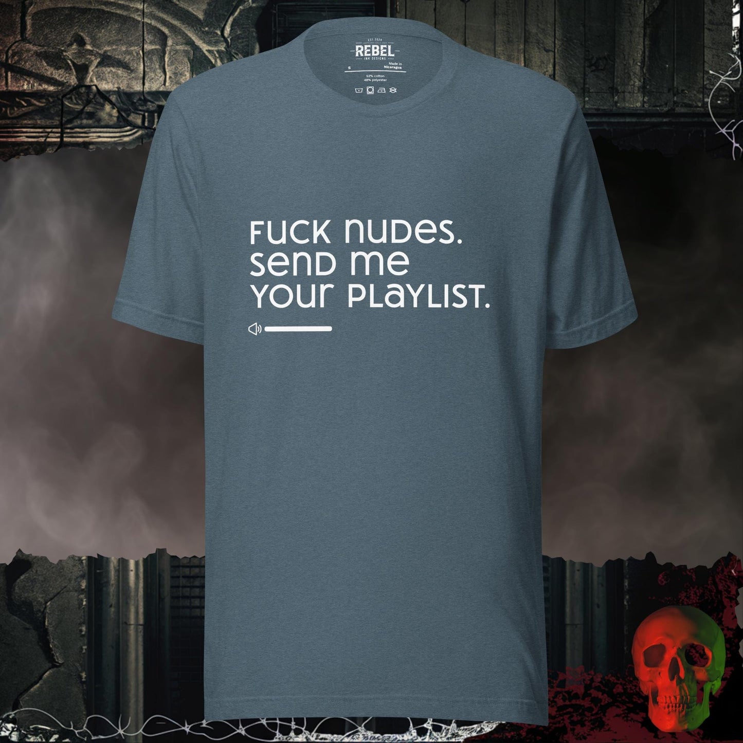 T-Shirt Heather Slate / S Send Me Your Playlist Tee