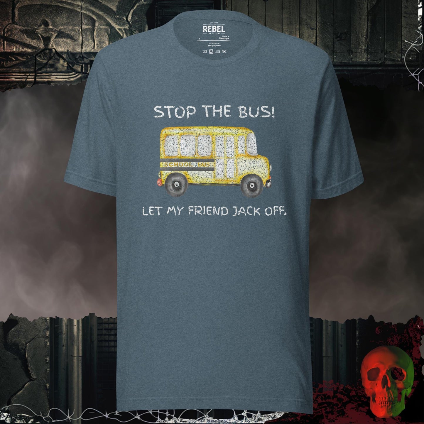 T-Shirt Heather Slate / S Stop The Bus Tee