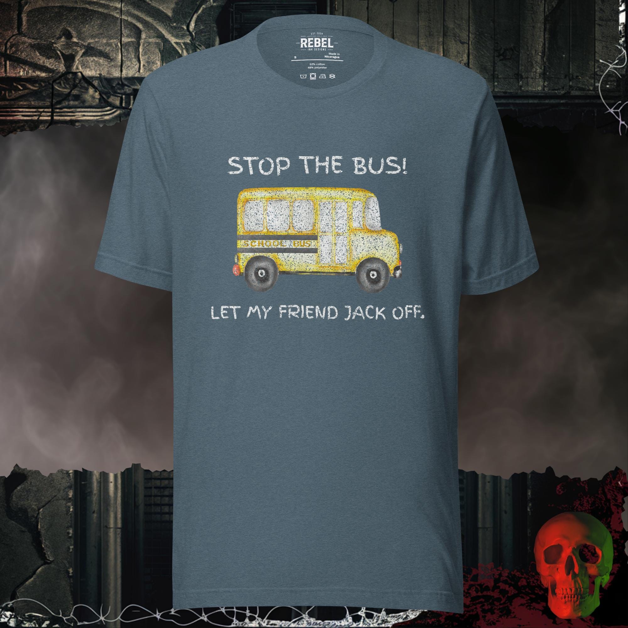T-Shirt Heather Slate / S Stop The Bus Tee