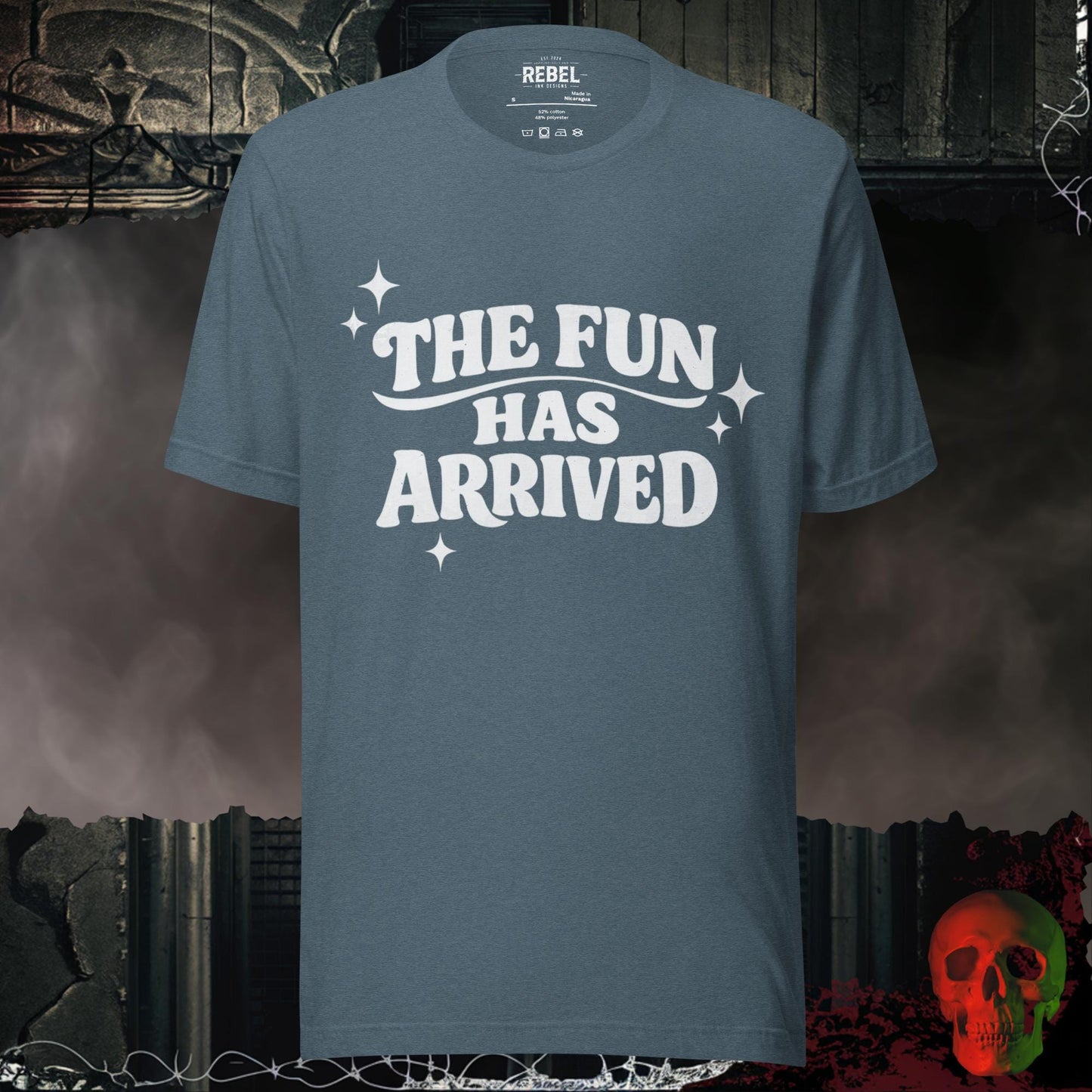 T-Shirt Heather Slate / S The Fun Has Arrived Tee