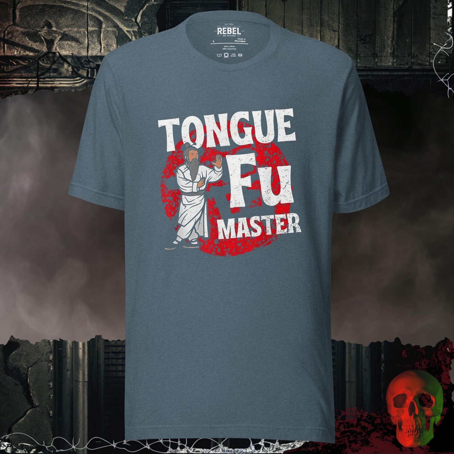 T-Shirt Heather Slate / S Tongue Fu Master Tee