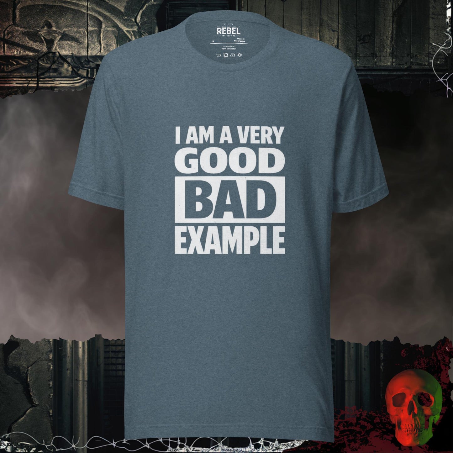 T-Shirt Heather Slate / S Very Good Bad Example