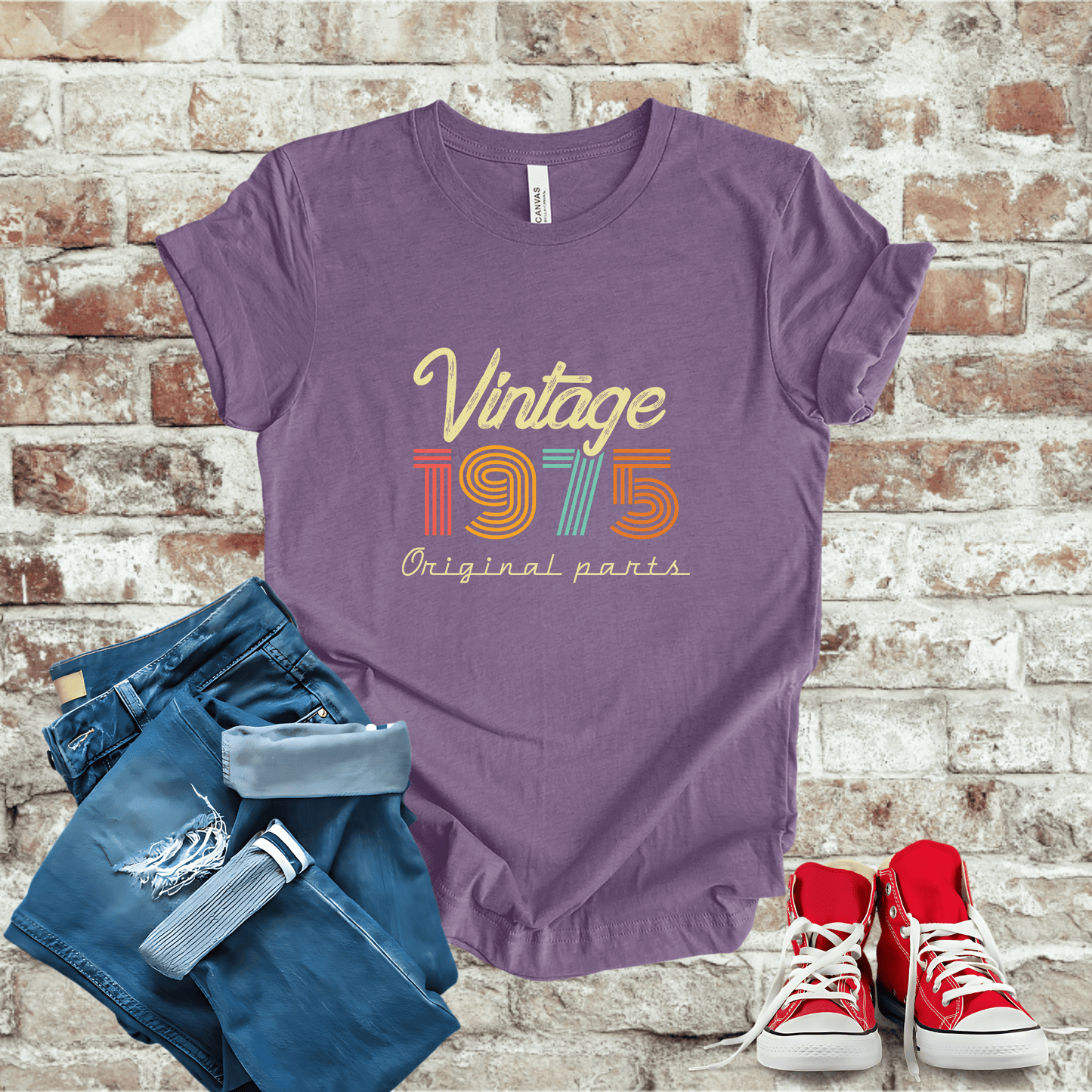 T-Shirt Heather Team Purple / S 1975 - Vintage Legends: The Classic Years Collection T-Shirt