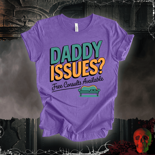 T-Shirt Heather Team Purple / S Daddy Issues? Therapist Tee