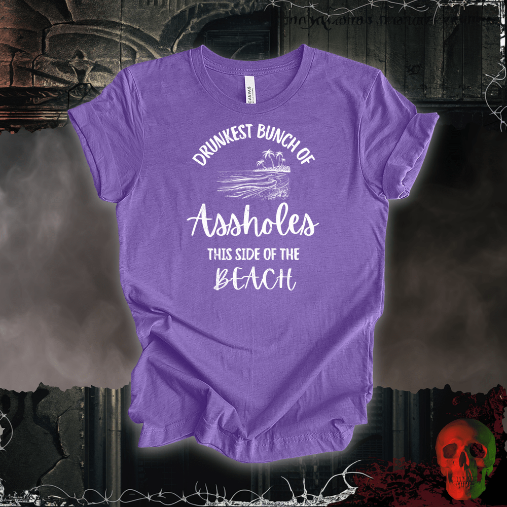 T-Shirt Heather Team Purple / S Drunks On A Beach Tee