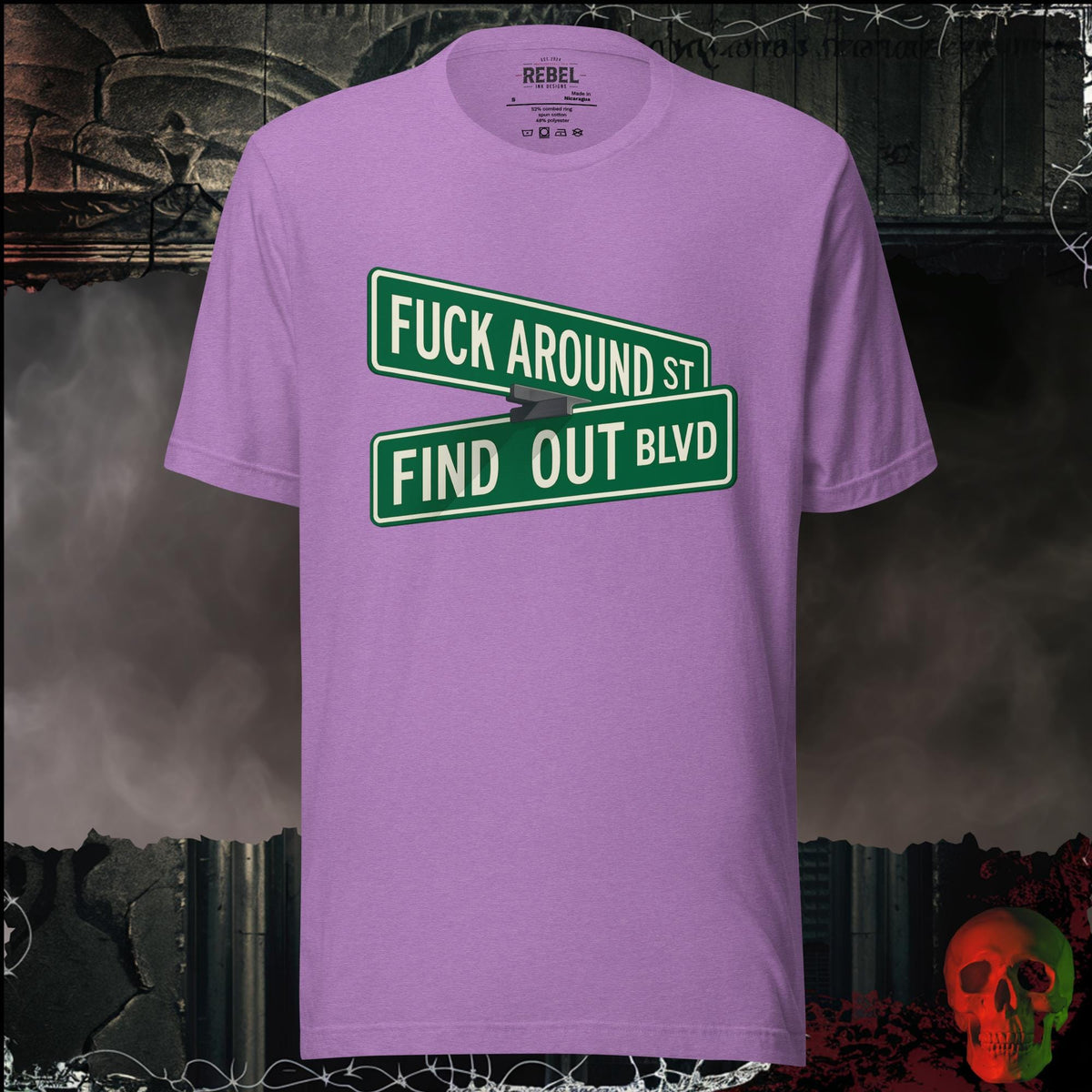 T-Shirt Heather Team Purple / S F*ck Around and Find Out Graphic Tee | Rebel Ink Designs