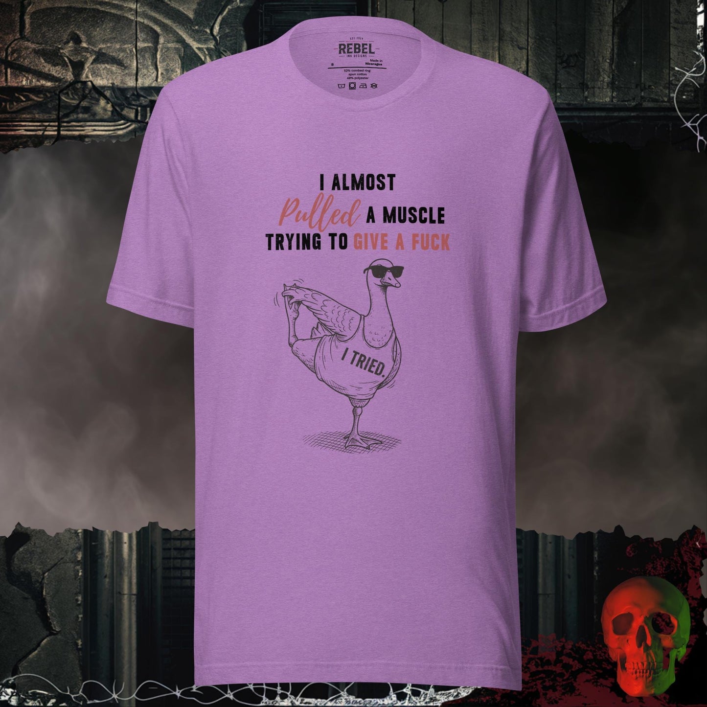 T-Shirt Heather Team Purple / S I Almost Pulled a Muscle Tee