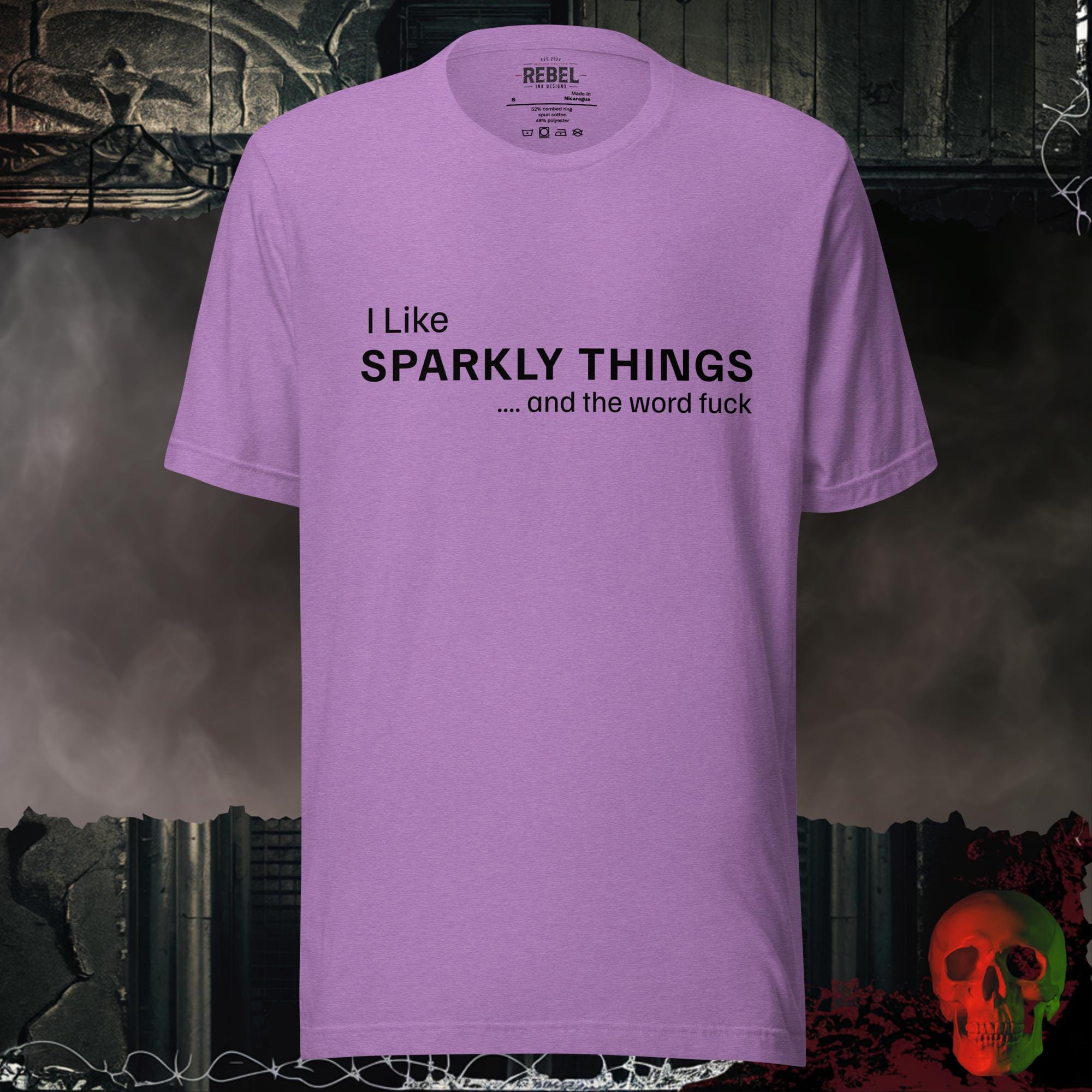 T-Shirt Heather Team Purple / S SPARKLY THINGS Graphic Tee | Rebel Ink Designs