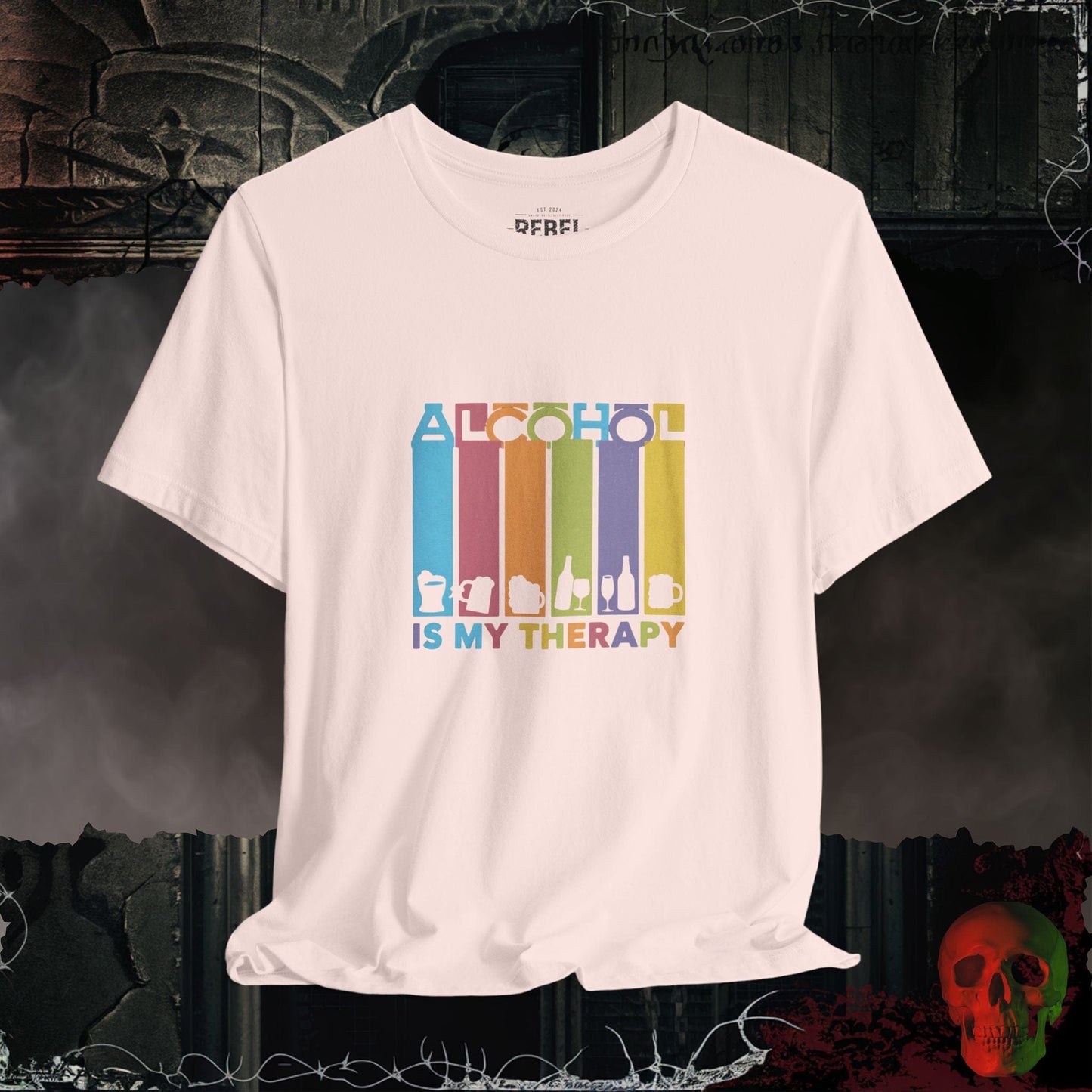 T-Shirt Soft Pink / S Alcohol Therapy: The Ultimate Happy Hour Tee