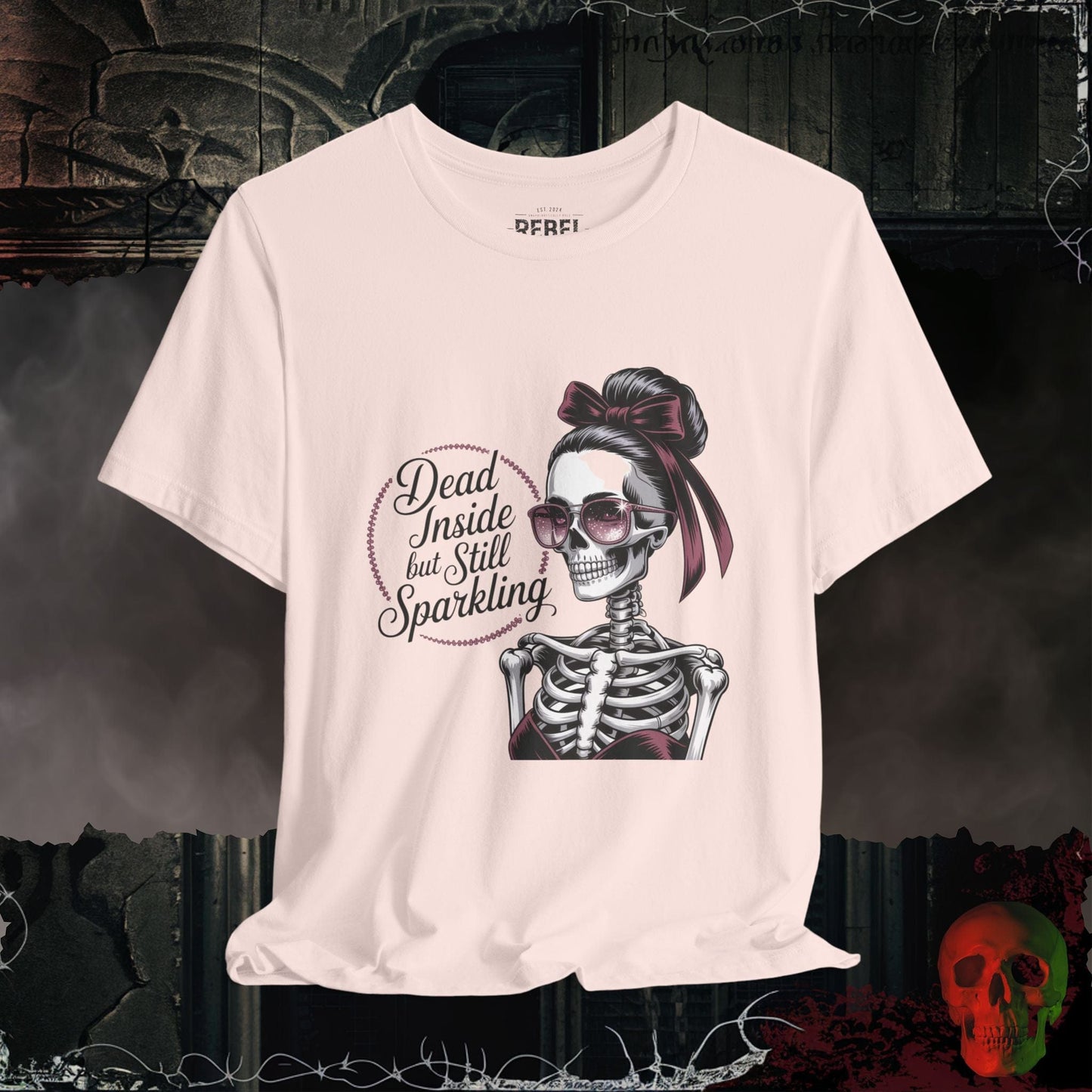 T-Shirt Soft Pink / S Dead Inside but Still Sparkling T-Shirt