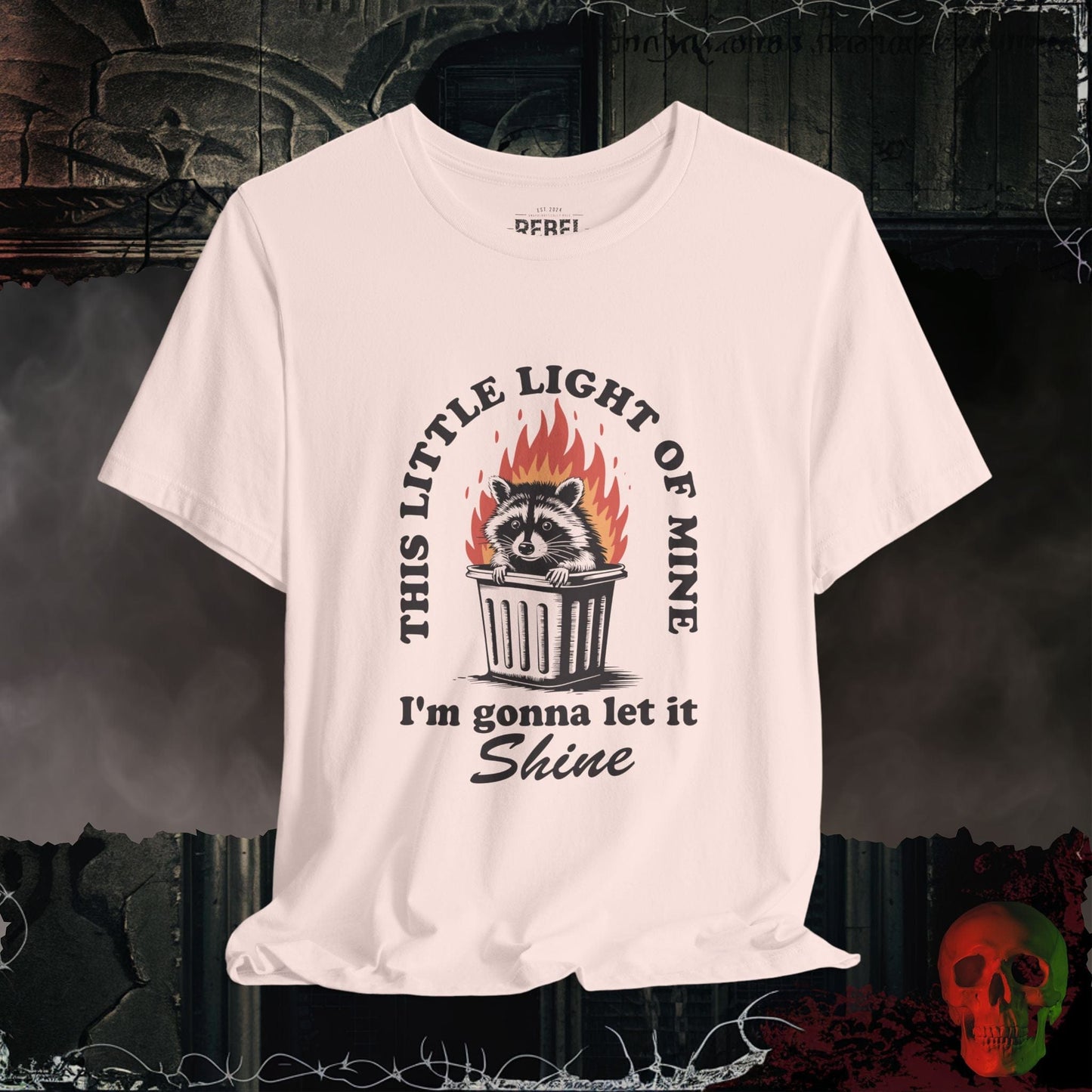 T-Shirt Soft Pink / S Dumpster Fire Tee