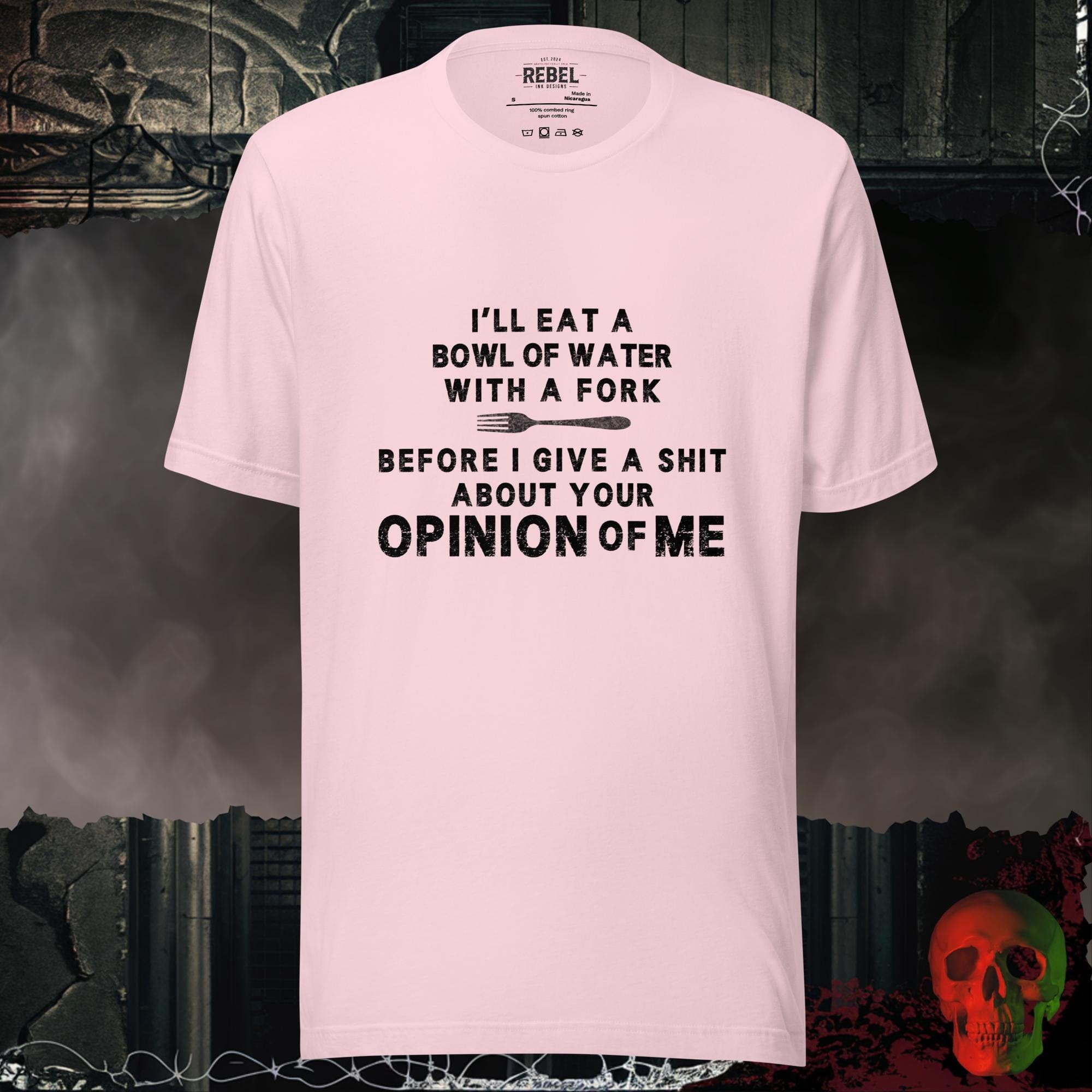 T-Shirt Soft Pink / S Eating a Bowl Of Water Tee
