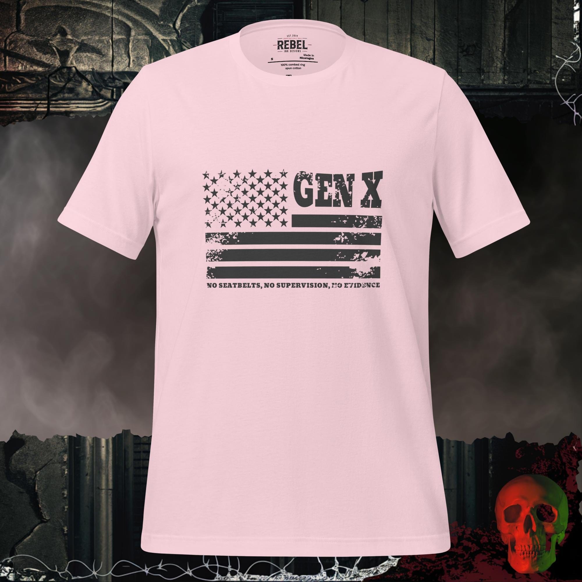 T-Shirt Soft Pink / S Gen X / No Evidence Tee