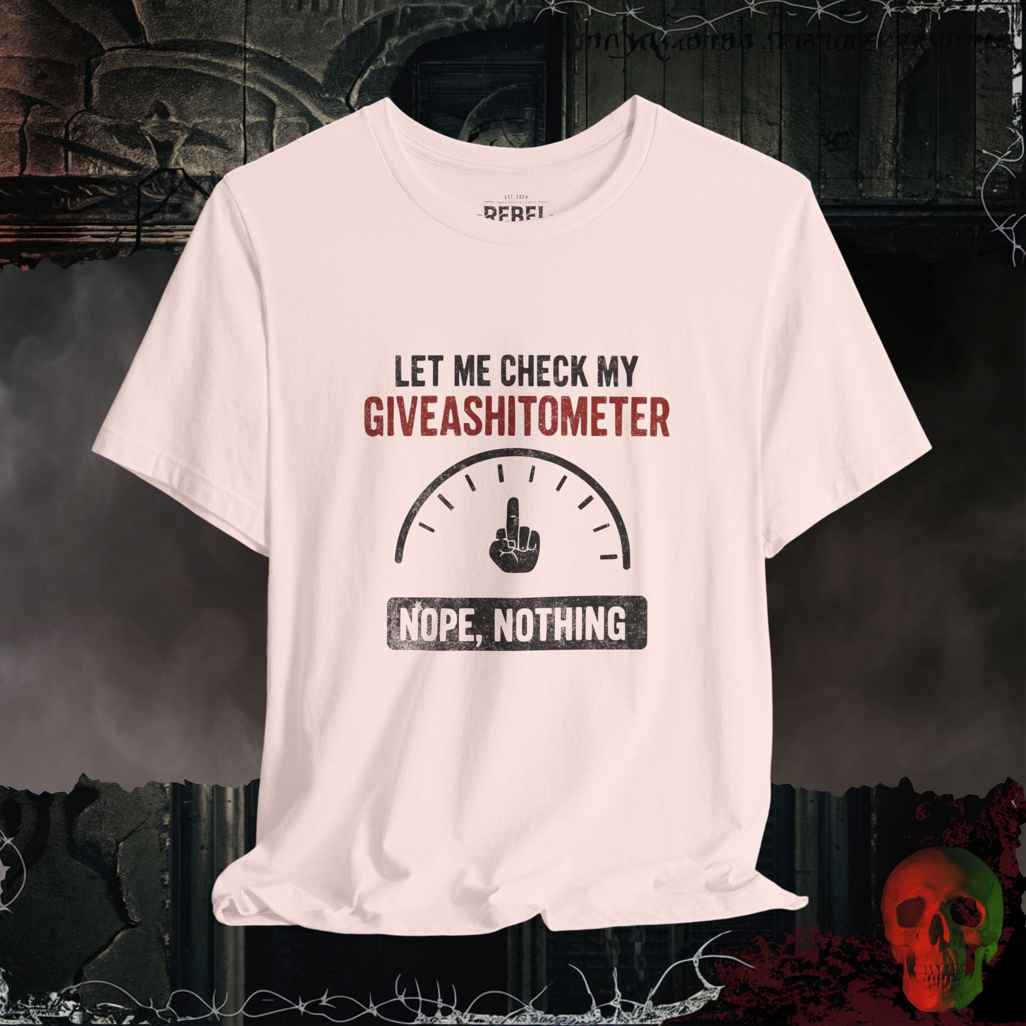 T-Shirt Soft Pink / S Giveashitometer Tee