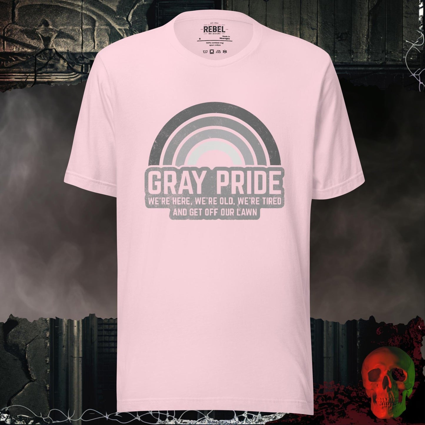 T-Shirt Soft Pink / S Gray Pride Tee