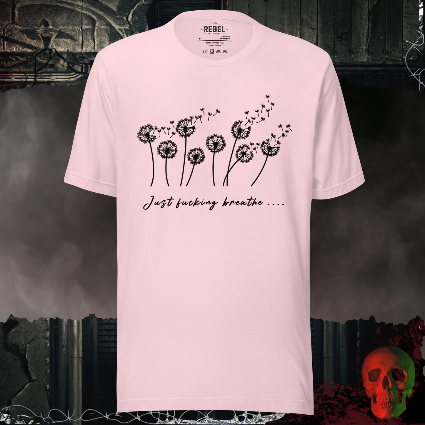 T-Shirt Soft Pink / S Just F*cking Breathe Tee