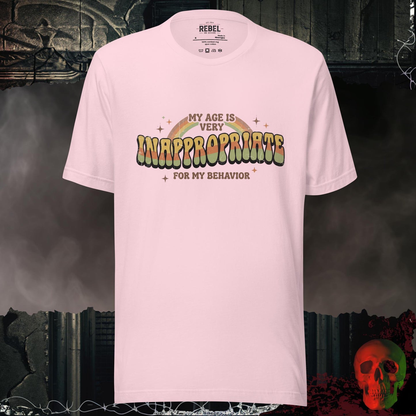 T-Shirt Soft Pink / S My Age Is Very Inappropriate Tee