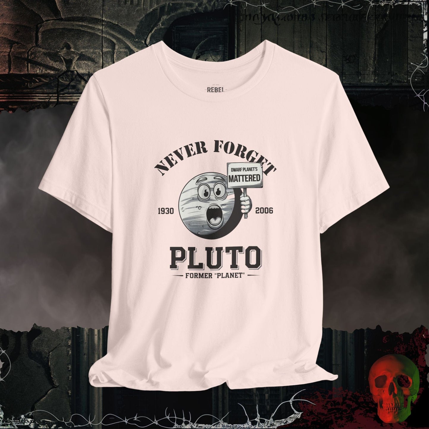 T-Shirt Soft Pink / S Never Forget Pluto Tee