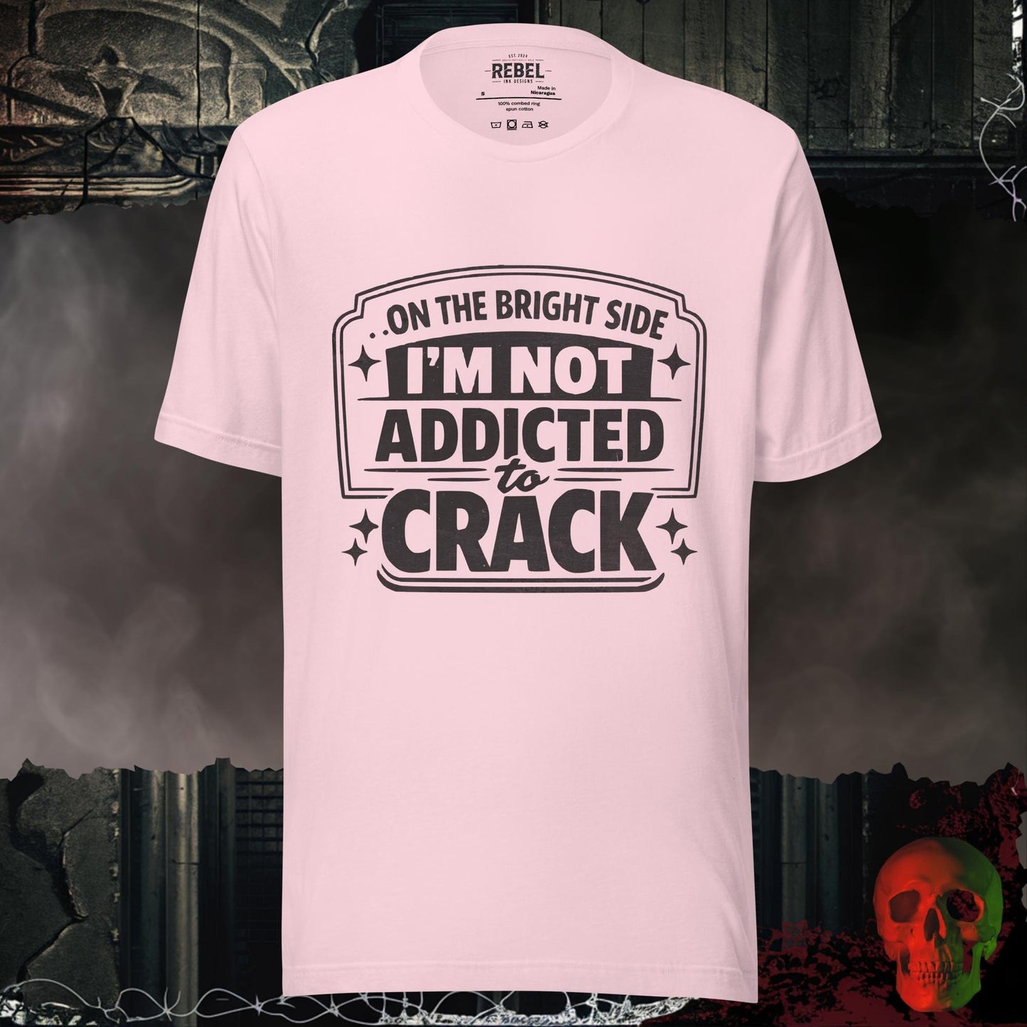 T-Shirt Soft Pink / S Not Addicted to Cr@ck Tee