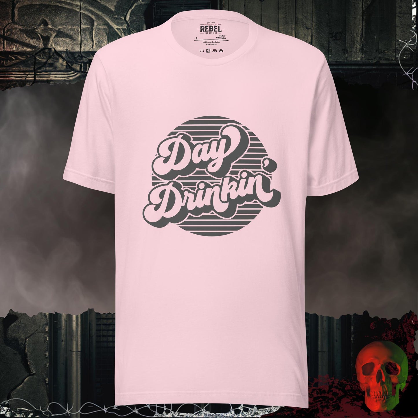 T-Shirt Soft Pink / S Retro Day Drinking T-Shirt