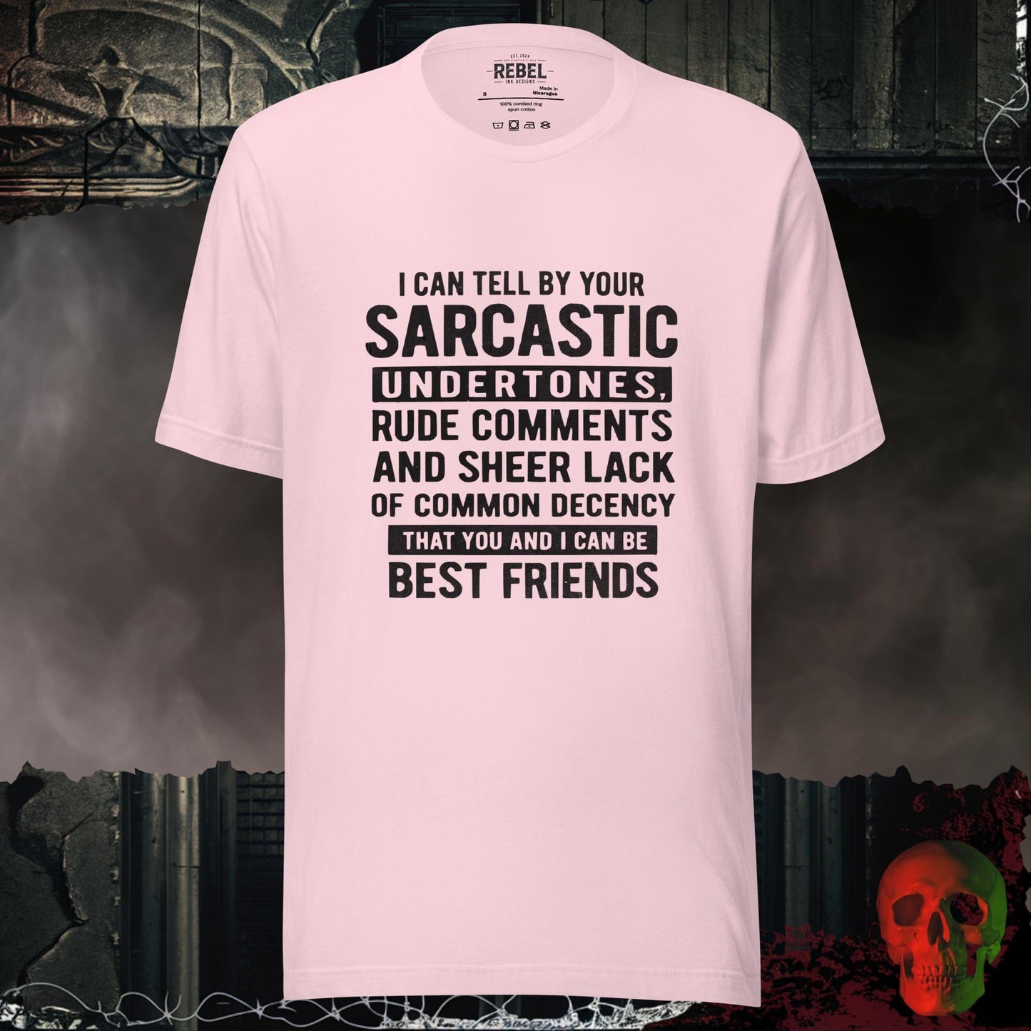 T-Shirt Soft Pink / S Sarcastic Undertone Friendship Tee
