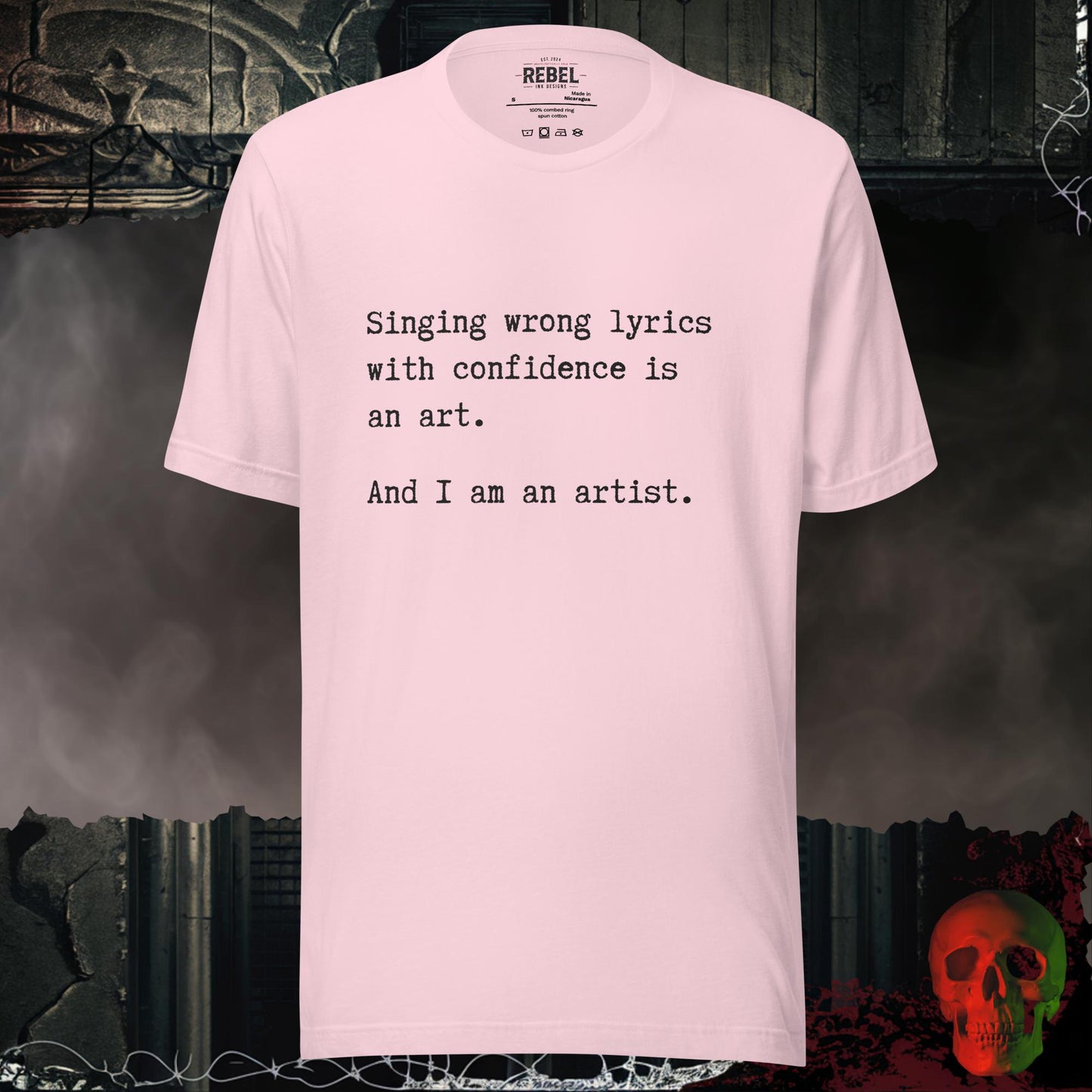 T-Shirt Soft Pink / S Singing Wrong Lyrics with Confidence T-Shirt