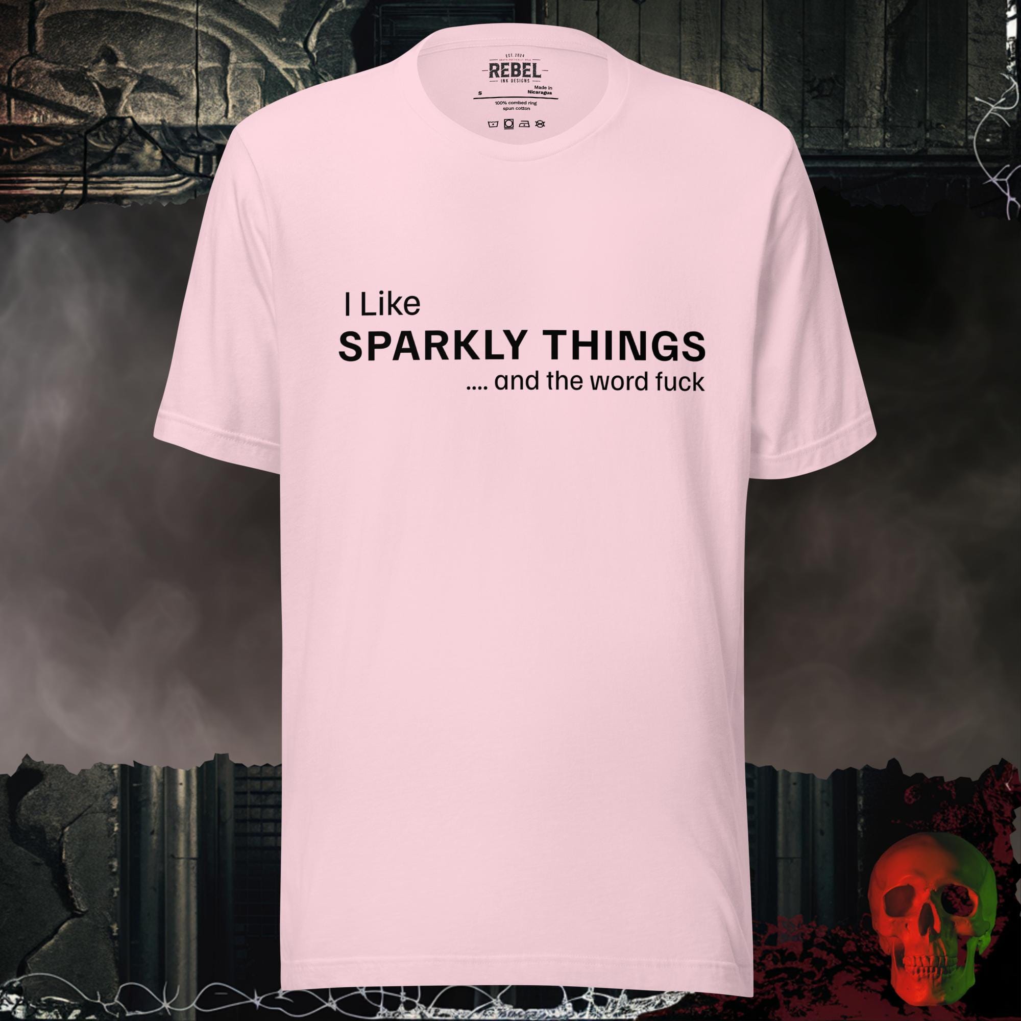 T-Shirt Soft Pink / S SPARKLY THINGS Graphic Tee | Rebel Ink Designs