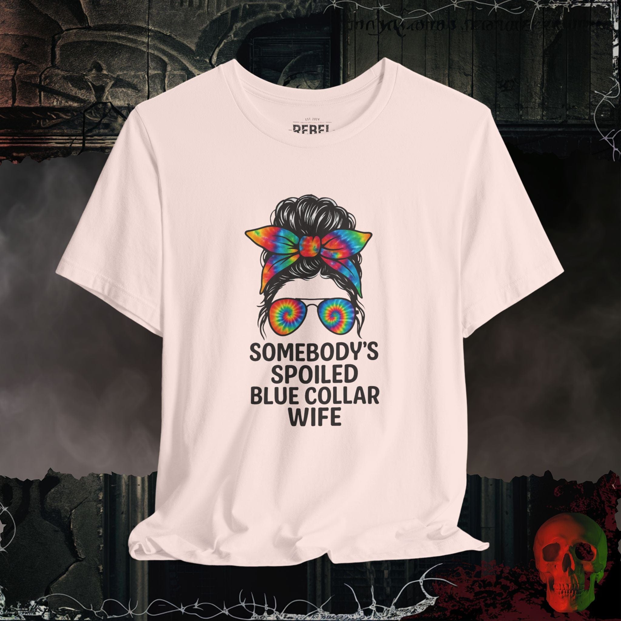 T-Shirt Soft Pink / S Spoiled Blue Collar Wife Tee
