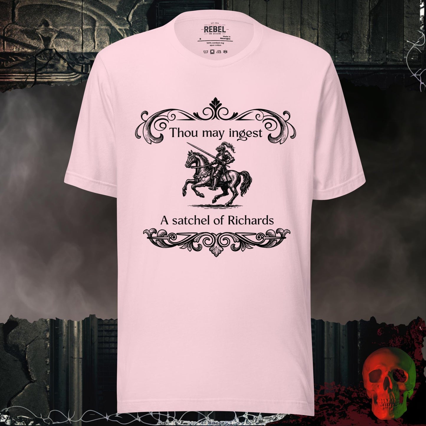 T-Shirt Soft Pink / S Thou May Ingest a Satchel of Richards