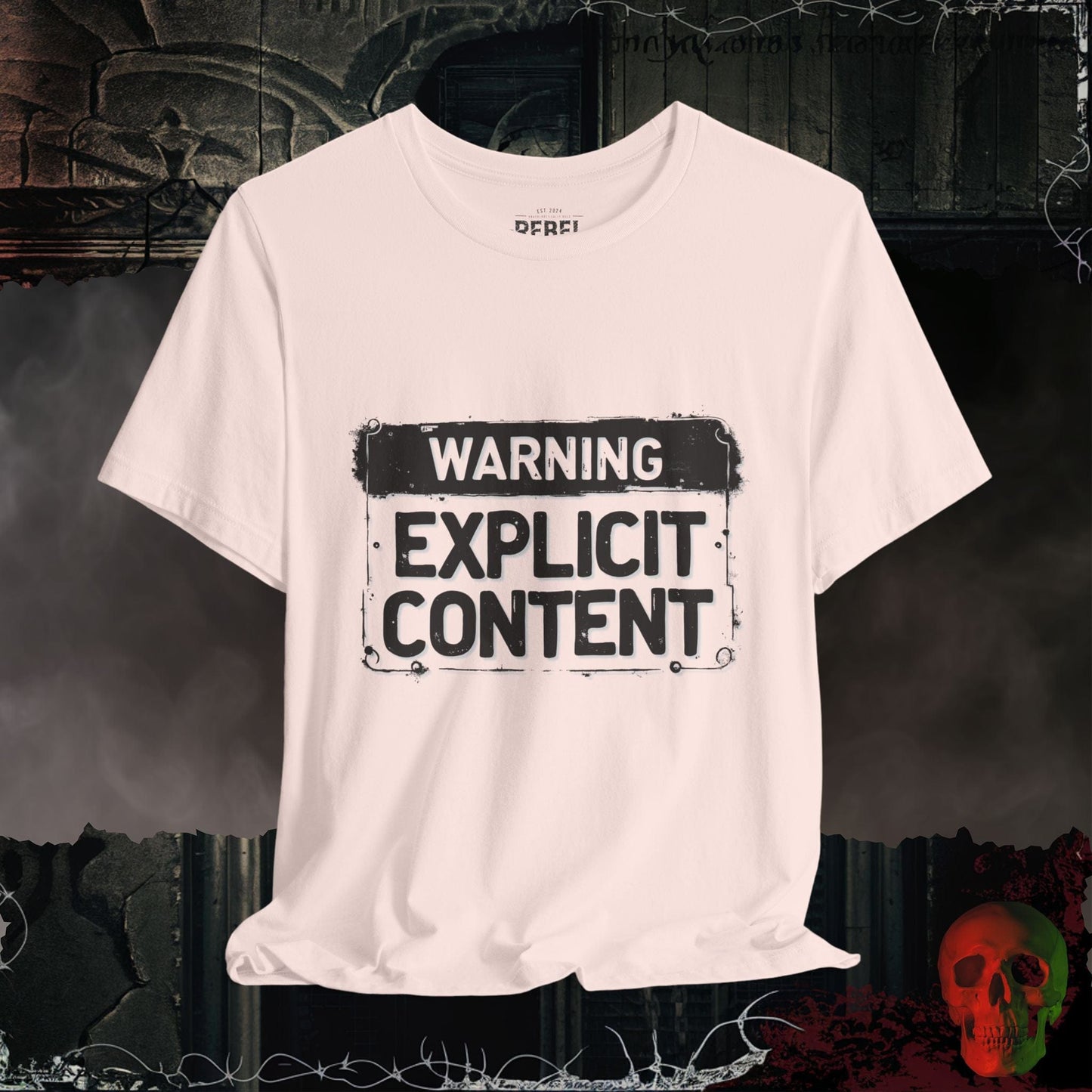 T-Shirt Soft Pink / S Warning : Explicit Content Tee