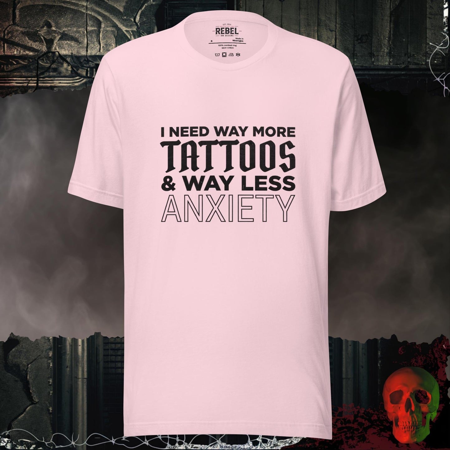 T-Shirt Soft Pink / S Way More Tattoos Tee