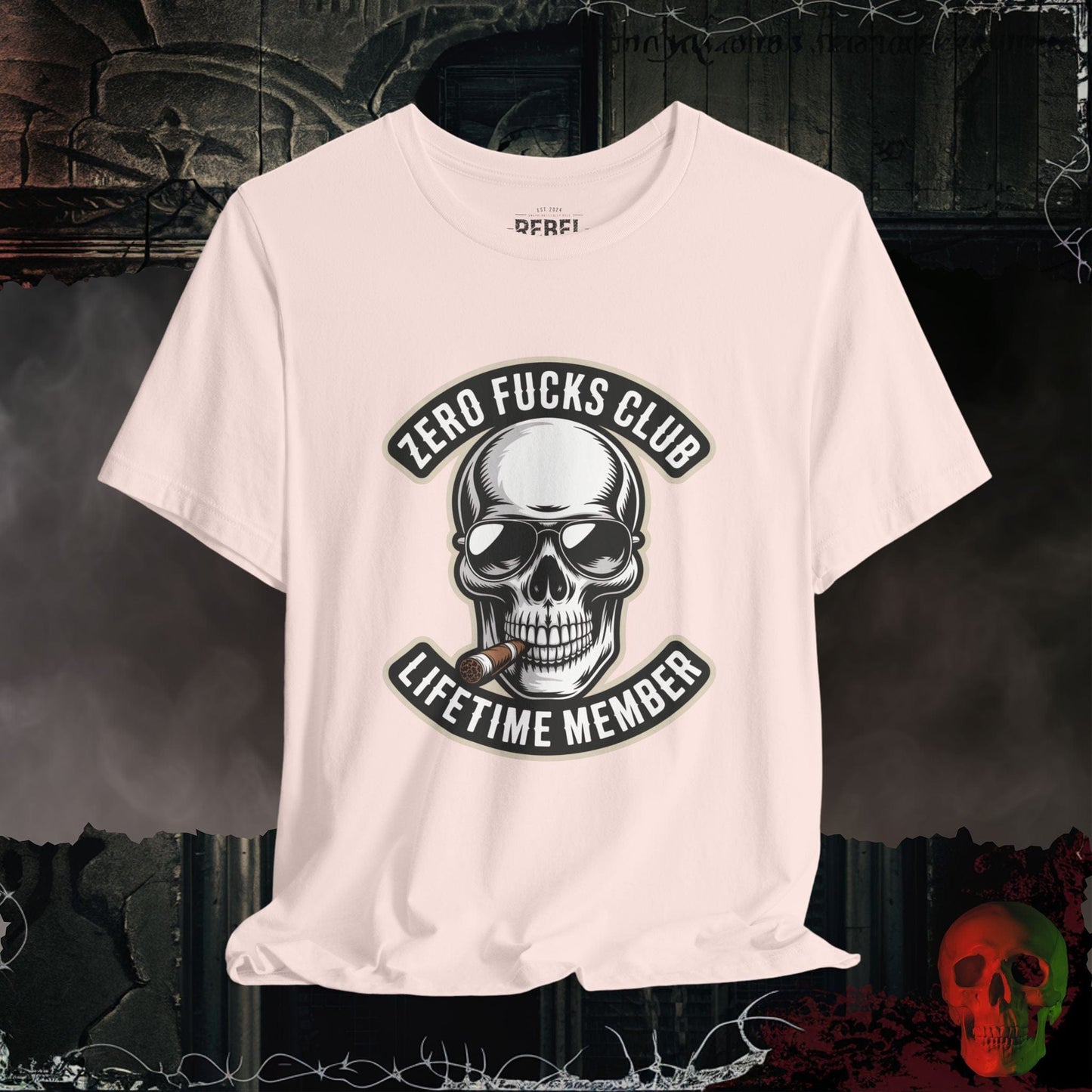 T-Shirt Soft Pink / S Zero F*cks Club T-Shirt