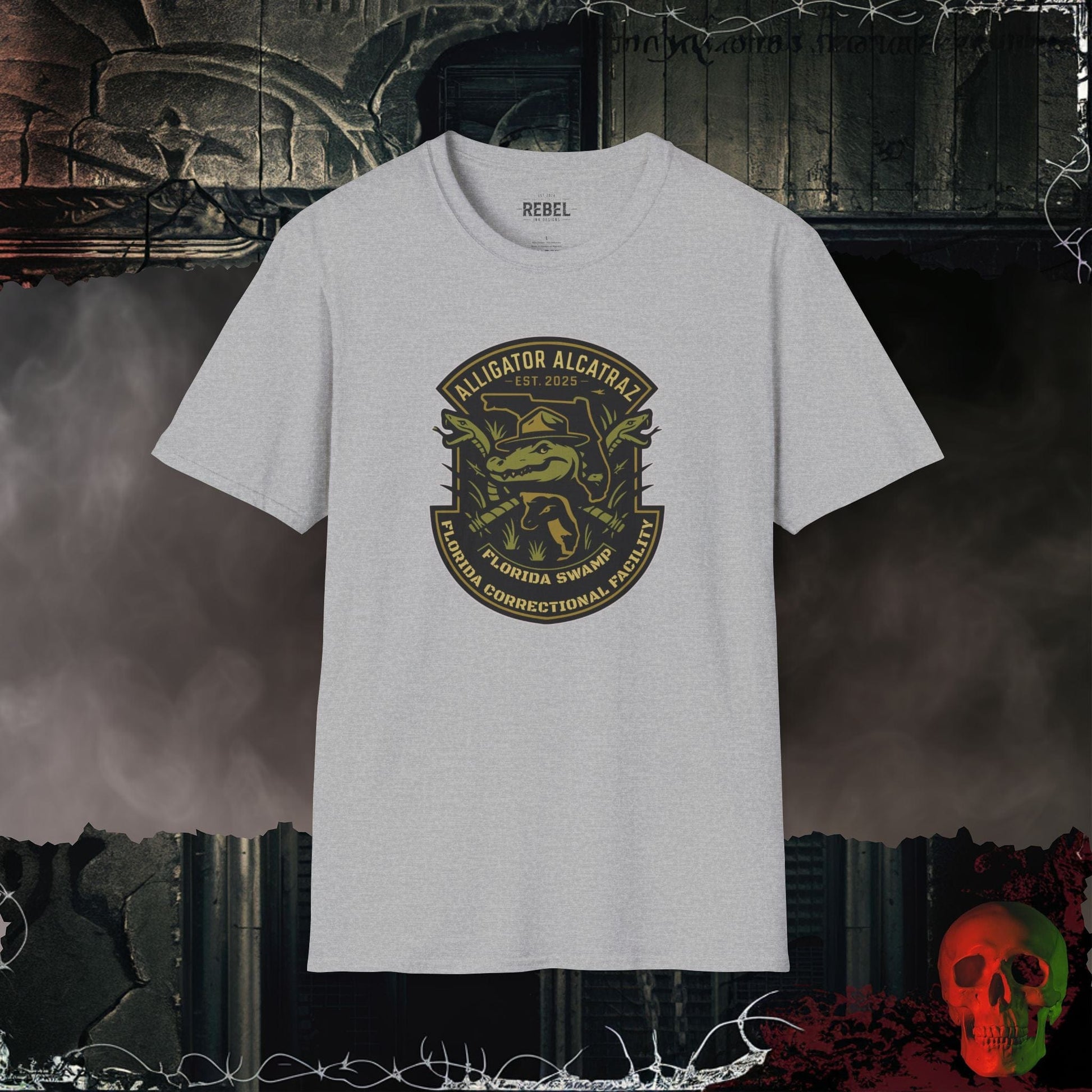 T-Shirt Sport Grey / S Alligator Alcatraz Badge T-Shirt