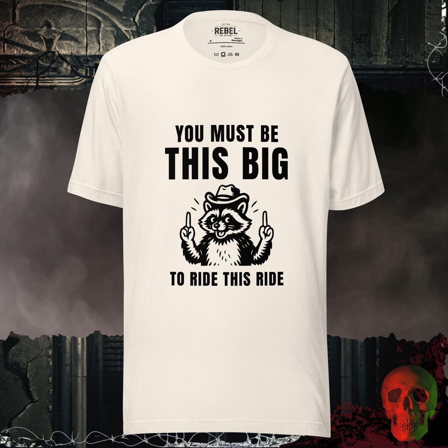 T-Shirt Vintage White / S This Big To Ride This Ride Tee