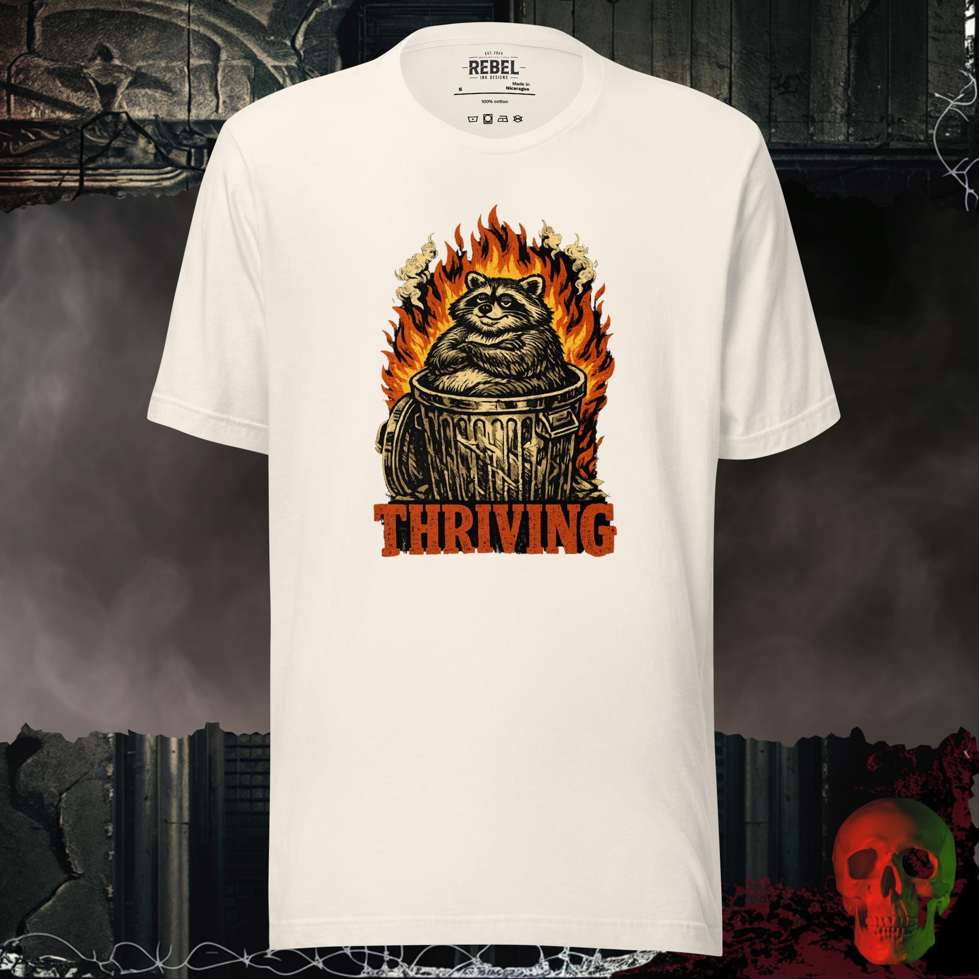 T-Shirt Vintage White / S Thriving Bold Graphic Statement Tee | Rebel Ink