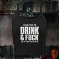 Tanks Solid Black Blend / XS I Came Here to Drink & F*ck Crop Tank | Rebel Ink Designs