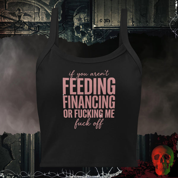 If You Aren't Feeding Financing or F*cking Me