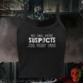 Tanks Solid Black Blend / XS No One Suspects The Short One Ladies Crop Tank
