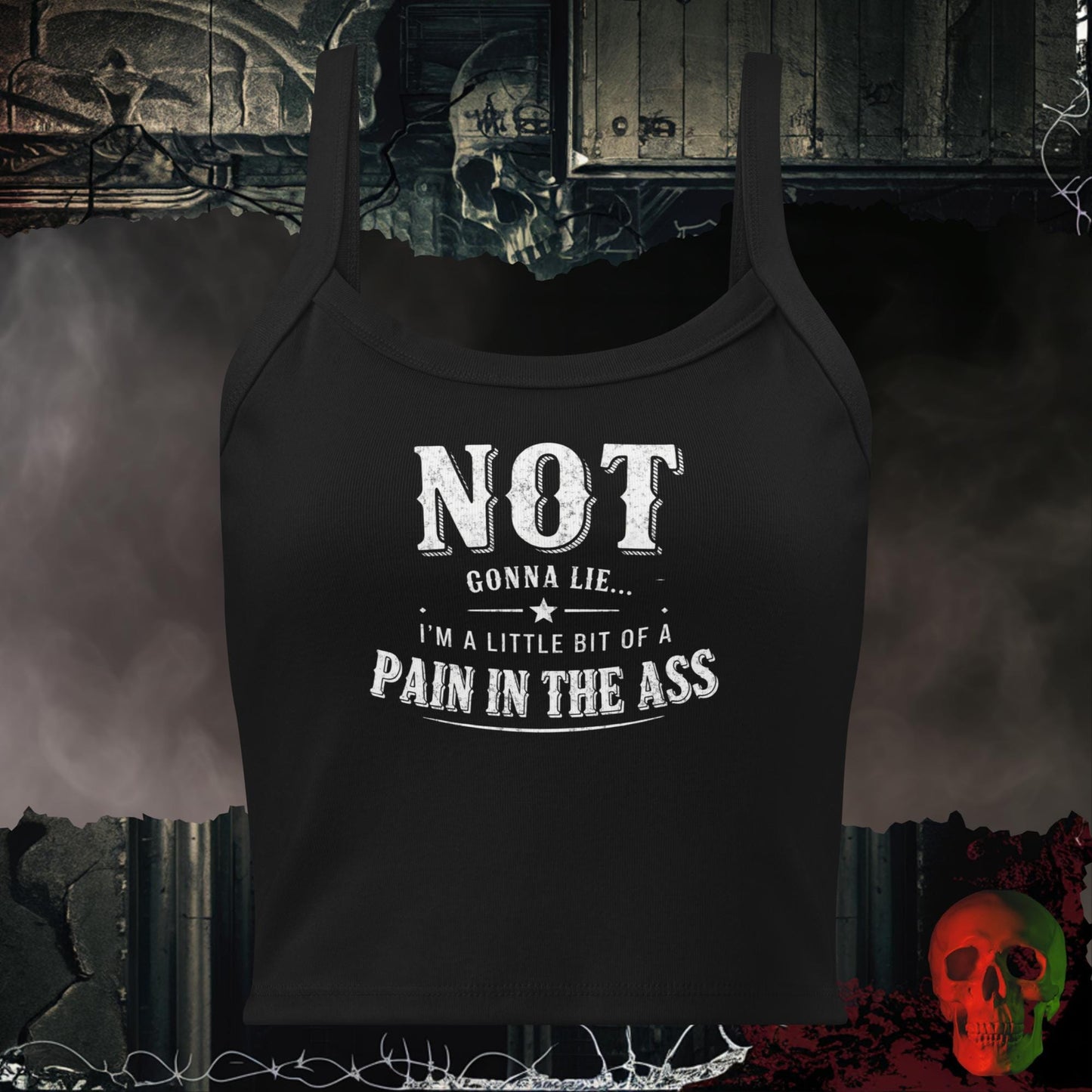 Tanks Solid Black Blend / XS Not Gonna Lie Ladies Crop Tank