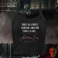 Tanks Solid Black Blend / XS Once In A While Someone Amazing Comes Along And Here I Am Women's Crop Tank | Rebel Ink Designs