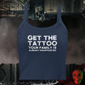 Tanks Solid Navy Blend / XS Get the Tattoo Crop Tank | Rebel Ink Designs