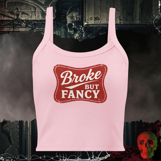 Tanks Solid Pink Blend / XS Broke but Fancy Crop Tank
