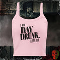 Tanks Solid Pink Blend / XS I Am Day Drunk, Good Sir Women's Crop Tank | Rebel Ink Designs