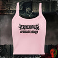 Tanks Solid Pink Blend / XS Perimenopause, Because Puberty Wasn't Dramatic Enough Women's Crop Tank | Rebel Ink Designs