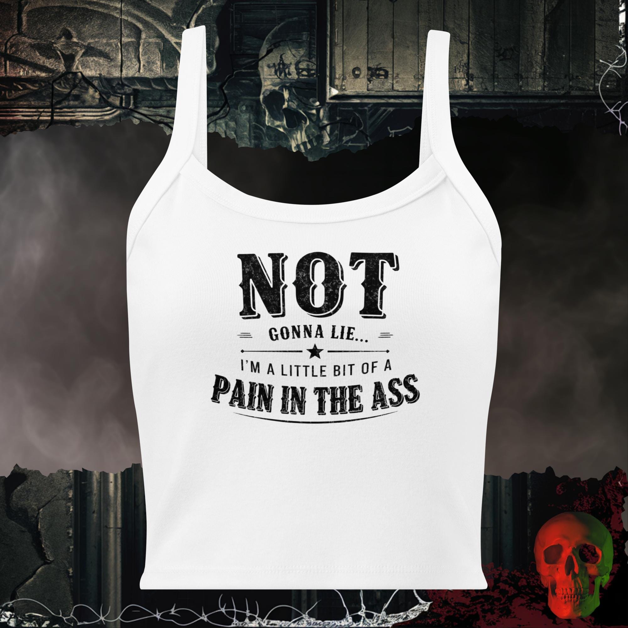 Tanks Solid White Blend / XS Not Gonna Lie Ladies Crop Tank
